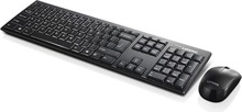 Lenovo GX30L66303 klaviatuur ja hiir, Full-size, QWERTY, must