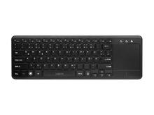 Juhtmevaba klaviatuur Logilink Touchpadiga, 2,4 GHz, must