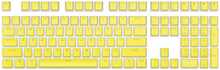 Royal Kludge Pudding PBT Keycaps, 104 tk, kollane, PBT, UK layout