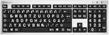 Klaviatuur LogicKeyboard XL-Print, DE, must
