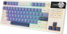 Klaviatuur Royal Kludge RK S85, White Night, Beige switch, US