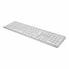 Klaviatuur Deltaco TB-402, Nordic, laetav, hõbe/valge