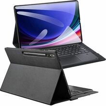 DUX DUCIS DK kokkupandav kate koos taustvalgustusega juhtmevaba klaviatuuriga, SAMSUNG Tab S10/S9/S8 Ultra, must