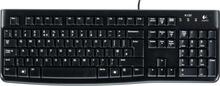 Klaviatuur Logitech K120, EN/RU, must