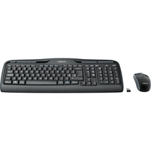 Logitech MK330, QWERTZ, saksa, must