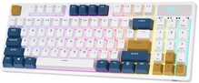 Juhtmevaba mehaaniline klaviatuur Royal Kludge RK89 RGB, Lemon switch, valge