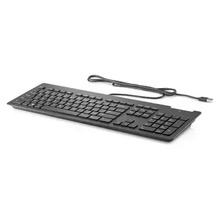 Klaviatuur HP Slim v2, USB, must, US ENG
