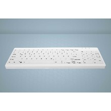Klaviatuur Cherry AKTIVE KEY Hygiene Compact Ultraflat, valge