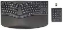 HP 960 Ergonomic Wireless Keyboard, Full-size, AZERTY, must