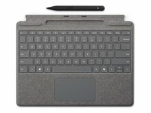 Microsoft Surface Pro 8/9 klaviatuur + Slim Pen 2 komplekt, Platinum, English International