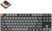 Klaviatuur Keychron K1 Max, 80 prots., QWERTY US, Gateron Brown, must