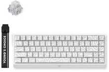 MCHOSE Ace 68, Ice Rhino Magnetic Switch, White Topographic