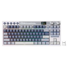 Royal Kludge RK M87, Ocean Blue, Cream switches, US