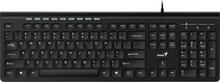 Klaviatuur Genius Slimstar 230, USB, must