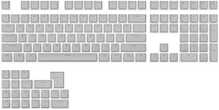 Royal Kludge Pudding PBT Keycaps, 129 tk, hall, ISO, ANSI, UK layout