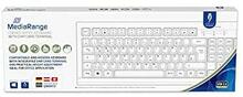 Klaviatuur MediaRange MROS116, USB, QWERTZ, saksa, valge