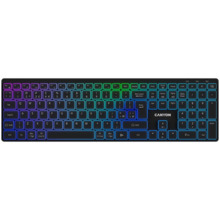 Klaviatuur Canyon HKB-W11, UK/US, RGB, juhtmevaba, must