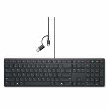 Klaviatuur Dell KB525C, ukraina, must, USB-C