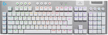 Klaviatuur Logitech G915 X Lightspeed, Tactile, US, valge