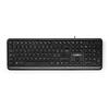 Nedis juhtmega klaviatuur, US, USB-A, QWERTY