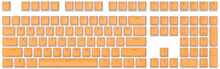 Royal Kludge Pudding PBT Keycaps, 104 tk, oranž, UK layout