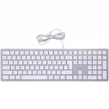 Zagg Wired USB-C Keyboard and Mouse Combo, Apple Silver, German