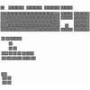 Glorious GPBT Basics klahvikorgid, ANSI paigutus (US), PBT, Dye-Sub, Armor Grey