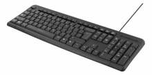 Klaviatuur Deltaco TB-58-US, juhtmega, must, USB