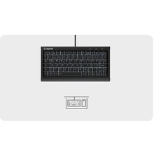 Klaviatuur KeySonic KSK-3011ELC, DE, must