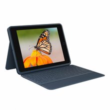 Klaviatuur Logitech Rugged Combo 3, UK, sinine