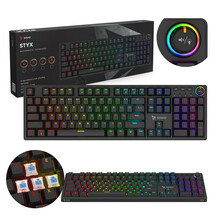 Mänguklaviatuur Savio STYX Outemu Blue, Hot Swap, RGB
