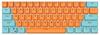 Royal Kludge OEM PBT Keycaps, 104 tk, Qingcheng, UK, sinine/oranž