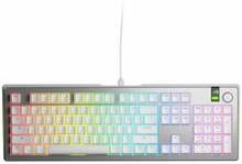 Klaviatuur Glorious GMMK 3 Pro, 100 prots., ANSI (US), Fox Switches, hõbe