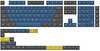 Klaviatuurikatte komplekt Keychron Double Shot Cherry PBT, sinine/must/kollane
