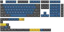 Klaviatuurikatte komplekt Keychron Double Shot Cherry PBT, sinine/must/kollane