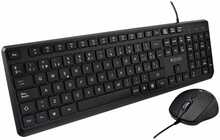 V7 klaviatuur ja hiir, CKU350ES, juhtmega, QWERTY, hispaania, must
