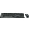 Logitech Desktop MK120, juhtmega, USB, QWERTZ, must