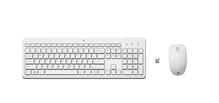 HP 230, juhtmevaba klaviatuur ja hiir, DE, valge