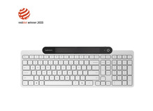 Klaviatuur Lenovo 800 Self-Charging Bluetooth, US English, valge