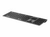 HP 725 Multi-Device Keyboard, RCHRGBL WL, saksa, must/hall