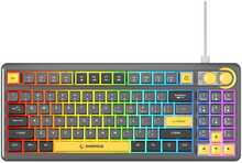 Mänguriklaviatuur Rampage Cyclone Knob RGB, 90 prots., hall