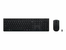 Lenovo Professional Keyboard and Mouse Combo, juhtmevaba, vene/Cyrillic, 2.4 GHz, must