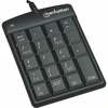 Numbriklaviatuur Manhattan USB Ultra Slim Numeric Keypad, 18 klahvi, must