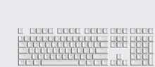 Klaviatuurikatete komplekt Wooting Double Shot OEM PBT, valge