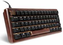 Klaviatuur Sharkoon Skiller SGK50 S4 Gen2 Wood PBT, DE, Gateron G Pro 3.0 Yellow, must