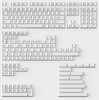Keychron Double Shot Cherry PBT Full Keycap Set, Black on White, BOW