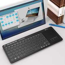 Klaviatuur C-TECH WLTK-03, Dual, puuteplaadiga
