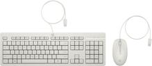 HP 225 G2 USB juhtmega klaviatuuri ja hiire komplekt, Cashmere White, ESTONIAN, AW5S6AAARK