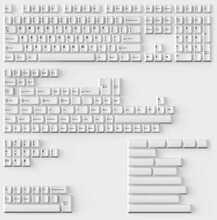 Keychron Double Shot Cherry PBT Full Keycap Set, Black on White, BOW