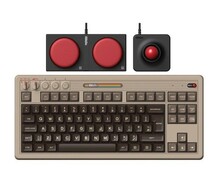 8BitDo Retro Mechanical Keyboard - C64 Edition, ISO, UK English, pruunikaskollane